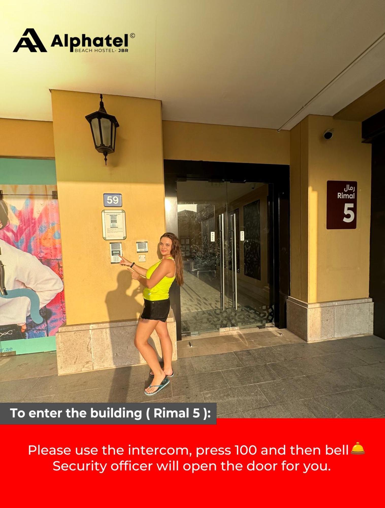 دبي Alphatel Beach Hostel Jbr المظهر الخارجي الصورة